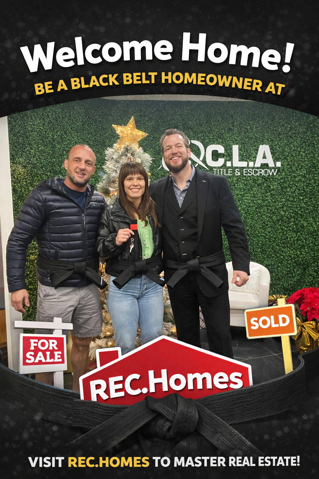 REC client celebrating a new home